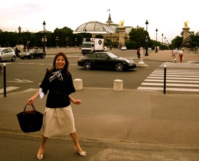 Elegant belt over a knit sweater