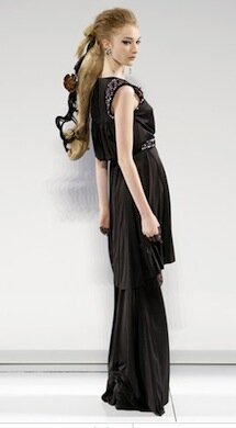 black elegant formal gown