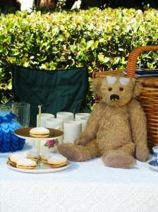 tea party in a basket